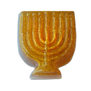 Gold menorah Handmade glycerin soap