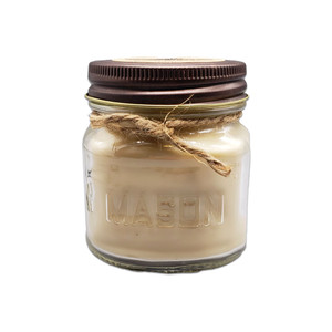 Mason Jar Soy Candle 8 oz in Tobacco Vanilla Mason Jar Soy Candle 8 oz in Tobacco Vanilla