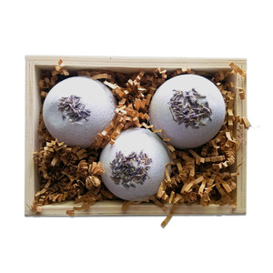Soap Farm Bath Bomb Trio Wood Gift Crate Soap Farm Bath Bomb Trio Wood Gift Crate