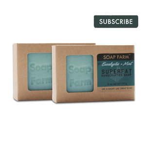 2 Bars Herbal Superfat Soap