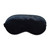 Black All Natural Silk Sleep mask front Black All Natural Silk Sleep mask front