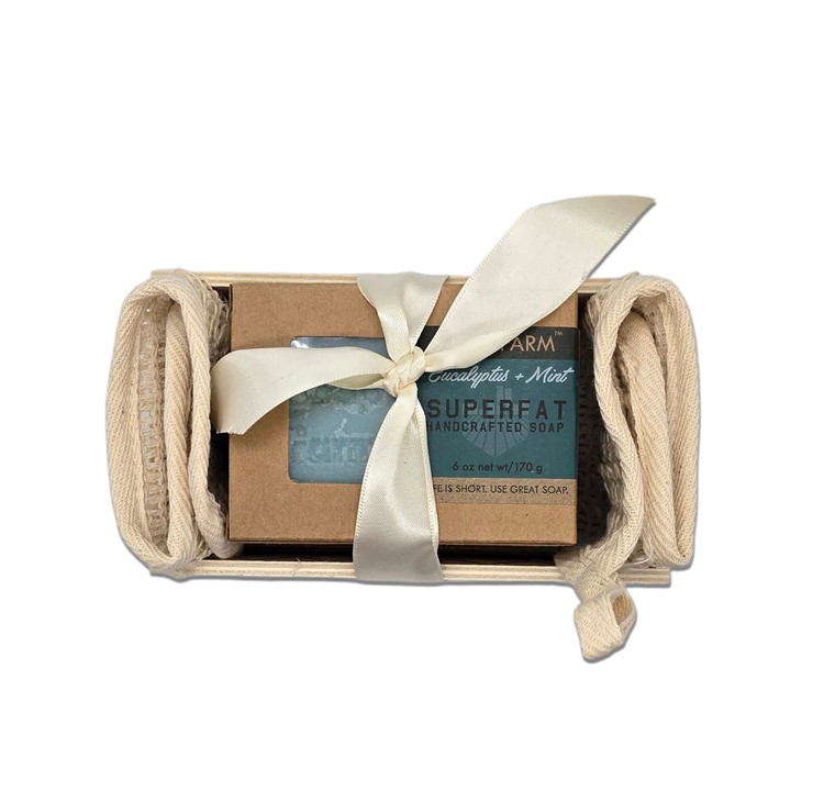 Superfat Soap 2 Bar Gift Crate Gift Set Superfat Soap 2 Bar Gift Crate Gift Set