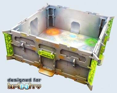 Infinity: Terrain- District 5 Objective Room (1) 28-30 mm Scale