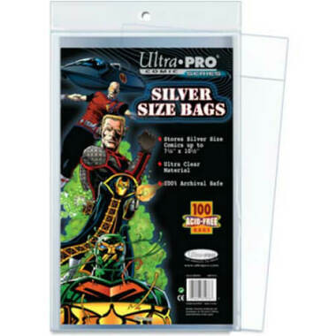 Silver Size 7-1/4 X 10-3/8 Comic Bags