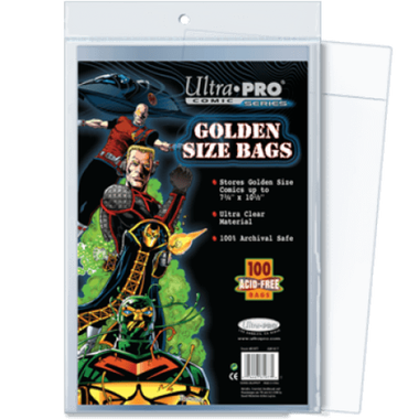 Golden Size 7-5/8 X 10-3/8 Comic Bags