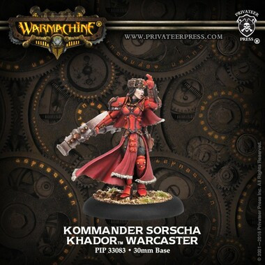Warmachine: Khador - Kommander Sorscha Warcaster (metal)