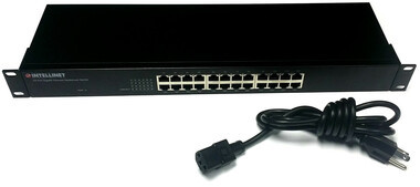 Intellinet 24-Port Gigabit Ethernet Rackmount Switch (524162/Rev. 1) (PREOWNED)