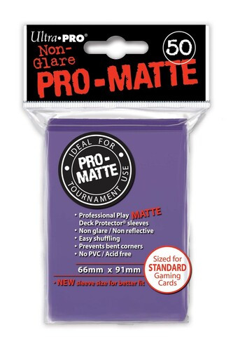 Pro-Matte Standard Deck Protectors: Purple (50ct)