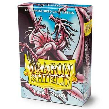Dragon Shield Matte Pink Japanese Sized Card Sleeves (60ct)