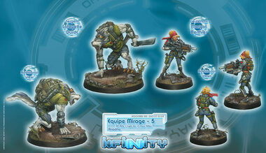 Infinity: Ariadna Equipe Mirage - 5 (AP Rifle + Light GL, 1 Chain Rifle)
