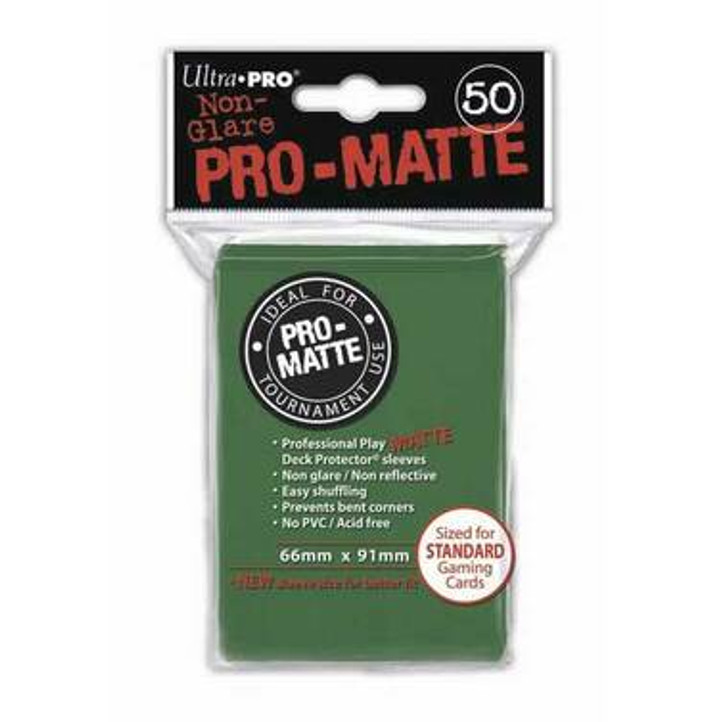 Pro-Matte Standard Deck Protectors: Green (50ct)