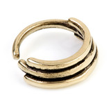 1x Rose Bronze Banded Open Ring