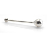 20x Silver Straight Ball Back - in Box