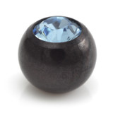 Black Steel Gem Ball -1.2mm-2.5mm-Crystal