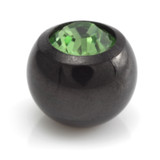 Black Steel Gem Ball -1.2mm-4mm-Aqua