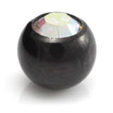 Black Steel Gem Ball -1.2mm-4mm-Jet