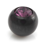 Black Steel Gem Ball -1.2mm
