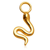 TL - 9ct Gold Snake Charm for Hinge Segment Ring