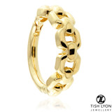 TL - Gold Chain Hinge Ring - 1.2mm