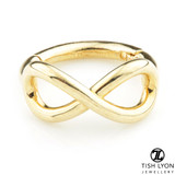 TL - Gold Infinity Hinge Ring