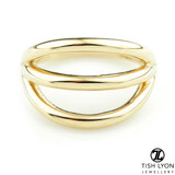 TL - Gold Triple Band Hinge Ring