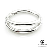 TL - Gold Double Band Hinge Ring
