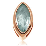TL - 14ct Gold Internal Multi Tourmaline Marquise Attachment