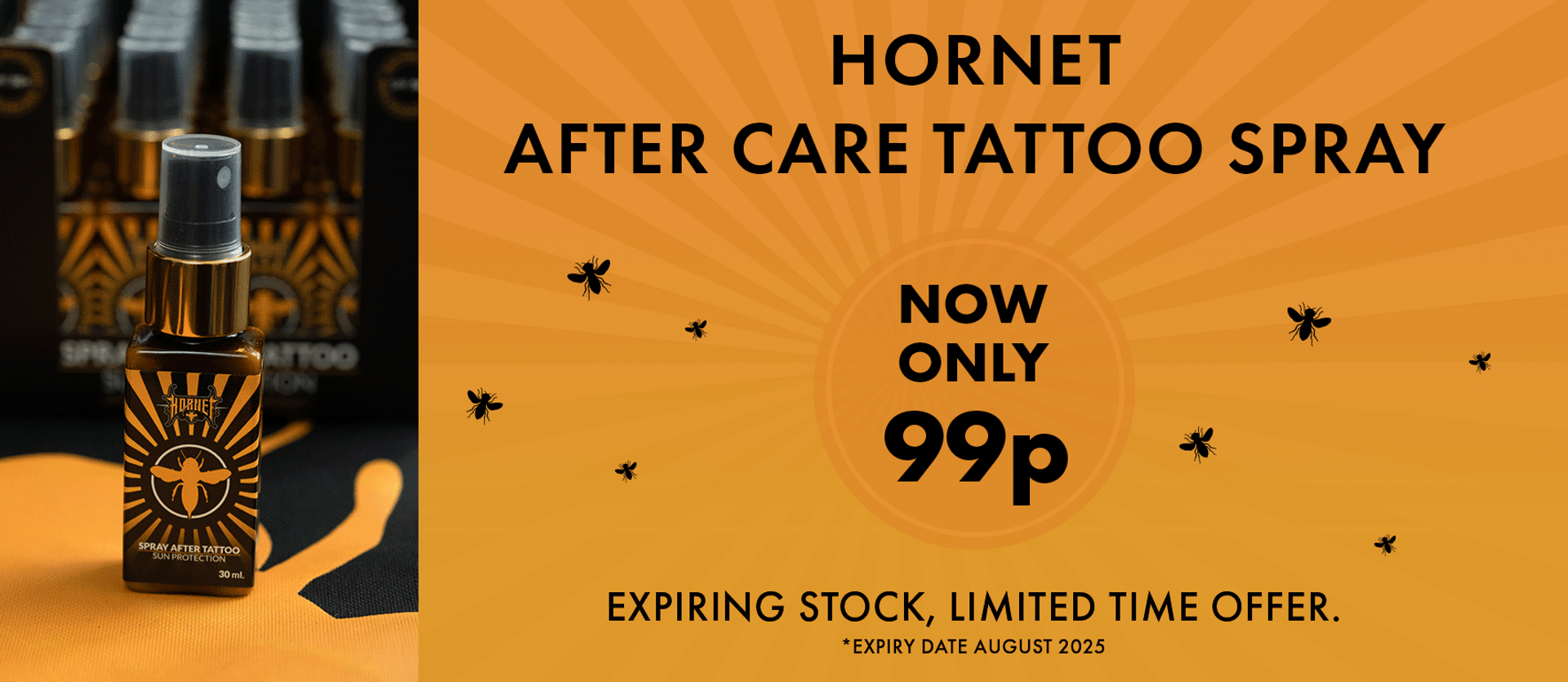 Hornet Sun Protection After Spray – 30ml bottle offering soothing sun care relief