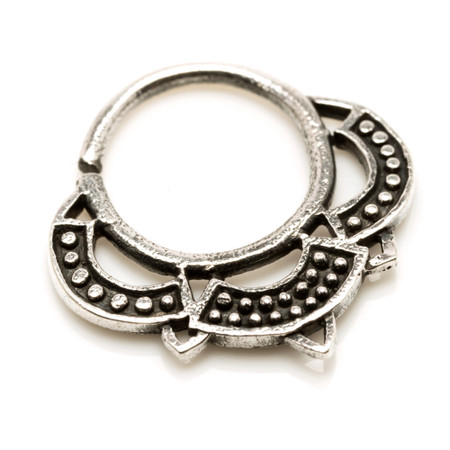 1x Silver Tribal Open Ring