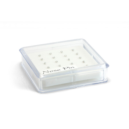 20x Silver AB Gems - Straight Ball Back - in Box