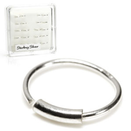 20x Silver Seamless Rings with Bar - in Box