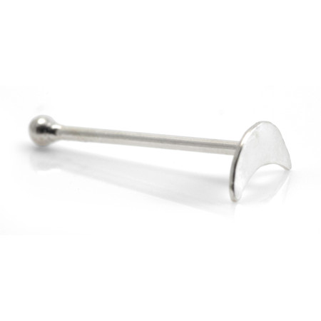 20x Silver Straight Ball Back Shapes - in Box