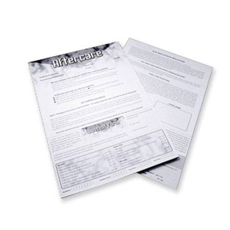 Aftercare/Release Form Pad