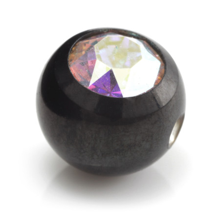 Black Steel Dimp Gem Ball