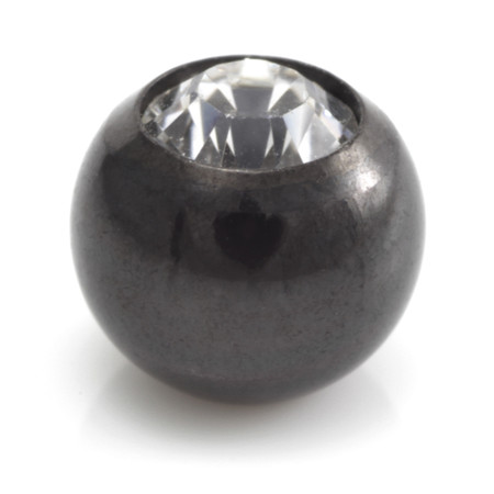 Black Steel Gem Ball -1.2mm-2.5mm-Aqua