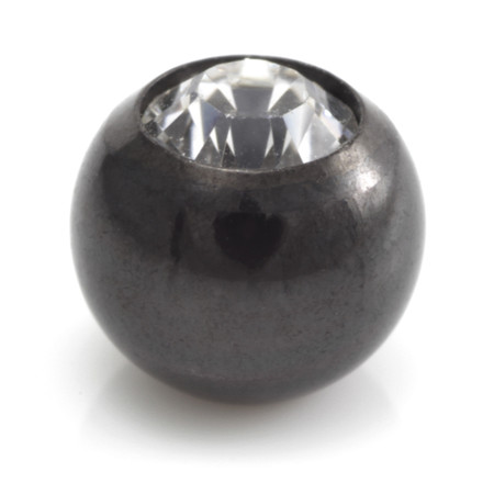 Black Steel Gem Ball -1.2mm-2.5mm-Fuchsia
