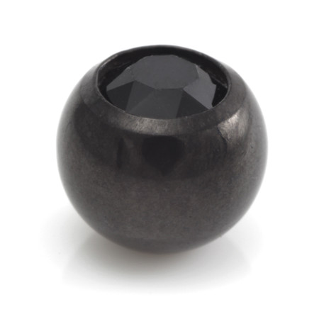 Black Steel Gem Ball -1.2mm-2.5mm-Fuchsia