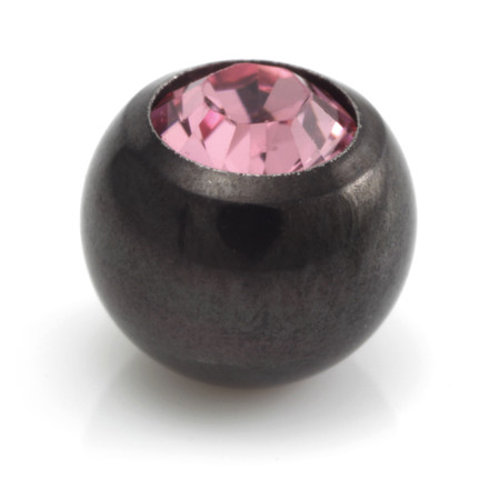 Black Steel Gem Ball -1.2mm-3mm-Sapphire