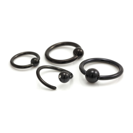 Black Steel Seamless BCR Rings
