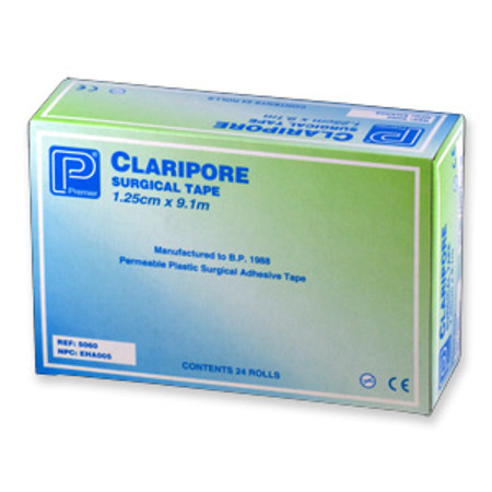 Claripore Plastic Surgical Tape - 1.25cm (Single)