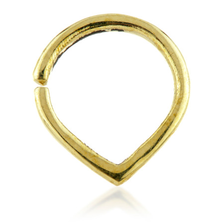 Dot Work Brass Open Ring