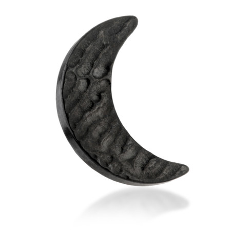 Evil Black Ti Threadless Rippled Moon Attachment