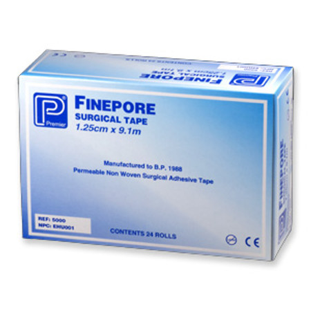 Finepore Adhesive Surgical Tape - 1.25cm (24 rolls)