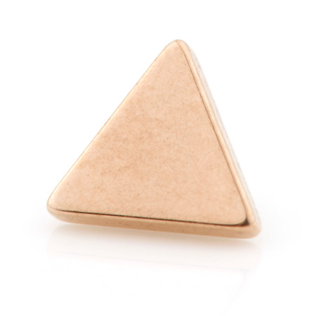 Rose Gold PVD Ti Internal Micro Triangle Disk - 1.2mm