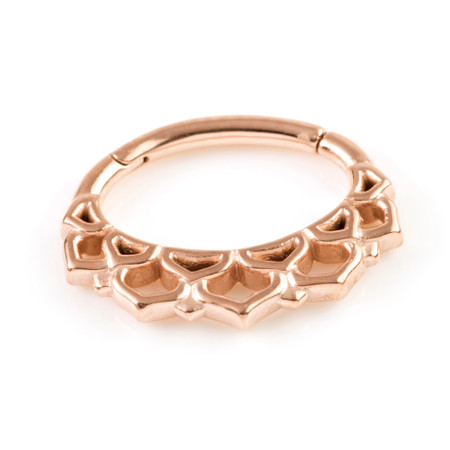 Rose Gold Steel Hinge Daith Ring