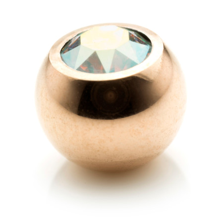 Rose Gold Steel Micro Gem Ball