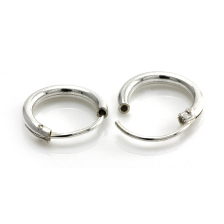 Silver Hoop Earrings (Pair)