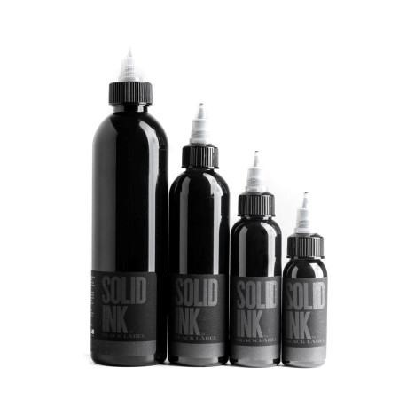 Solid Ink Black Label Lining Black - 8oz Solid Ink Black Label Lining Black - 8oz
