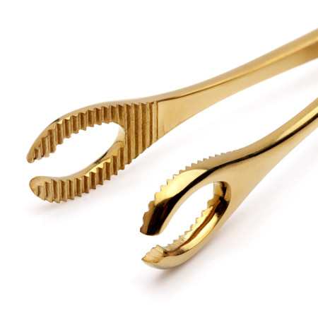 Sponge Forceps with Slot - Vintage Bronze