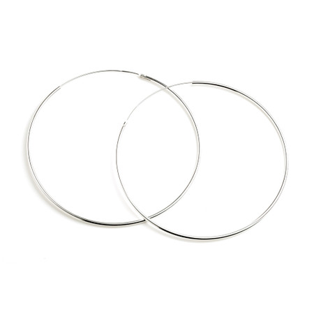 Steel Extra Large Hoop Earrings (Pair)